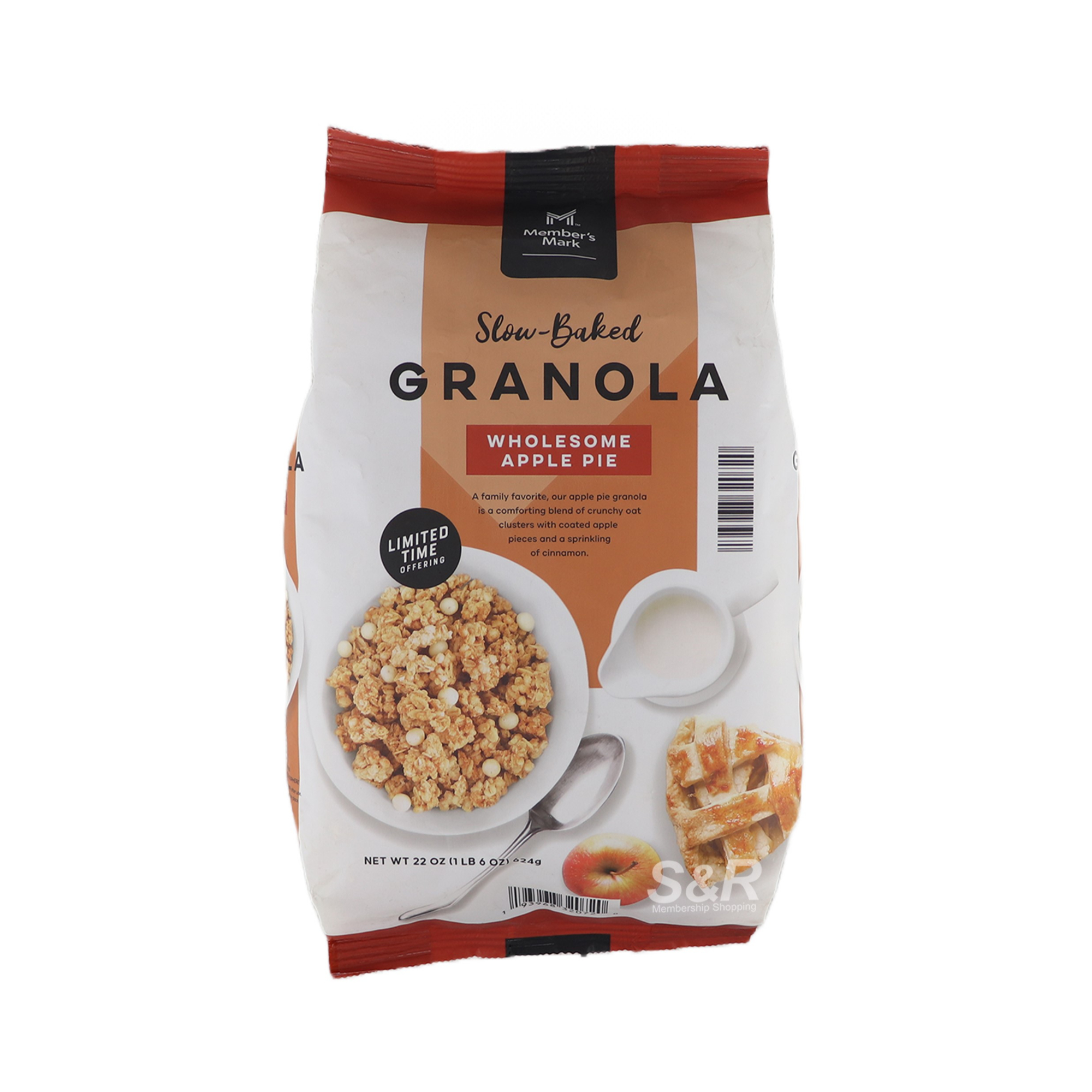 Member's Mark Wholesome Apple Pie Slow-baked Granola 624g Member's Mark Wholesome Apple Pie Slow-baked Granola 624g